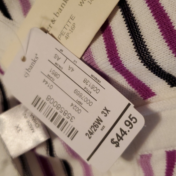 NEW CJ Banks lightweight 3/4 sleeved sweater size 3X - Picture 8 of 8